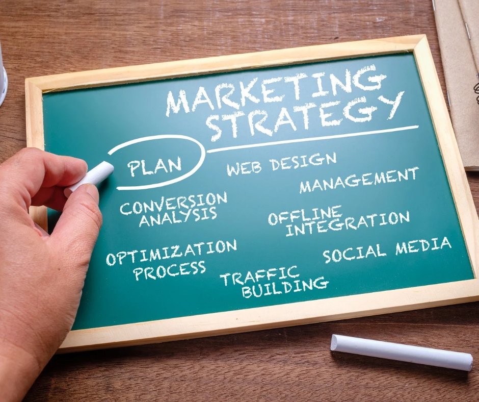 Digital Marketing Mistakes - Marketing Strategy board