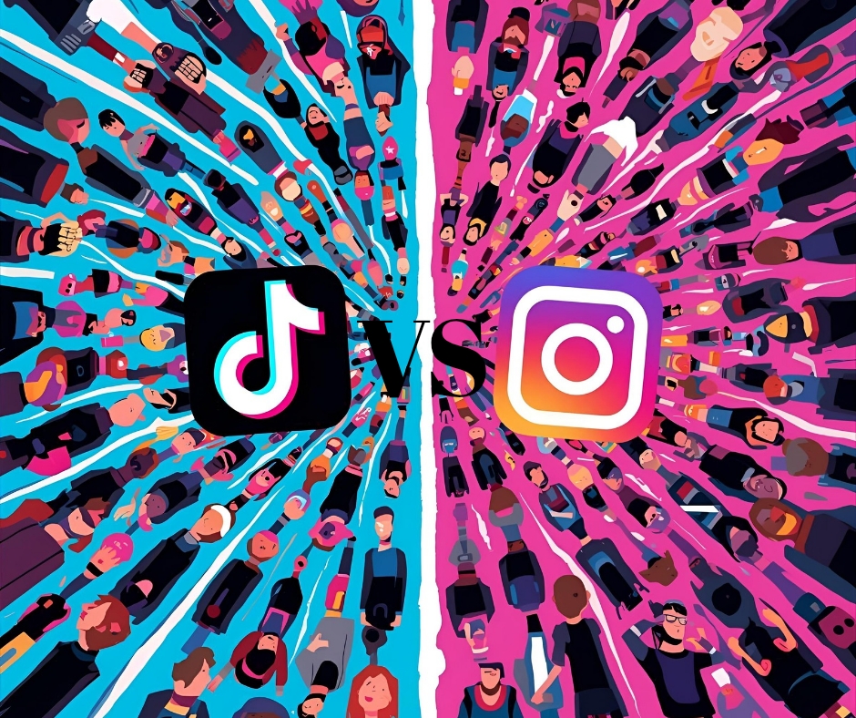 Comparison of TikTok vs Instagram strengths for businesses attracting customers